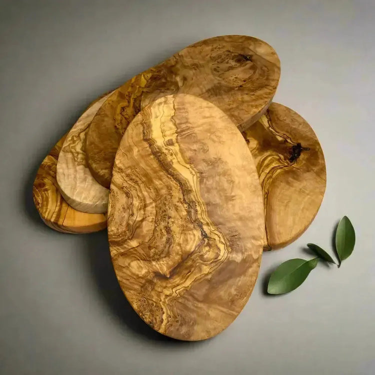 Olivenholz Schneidebretter oval