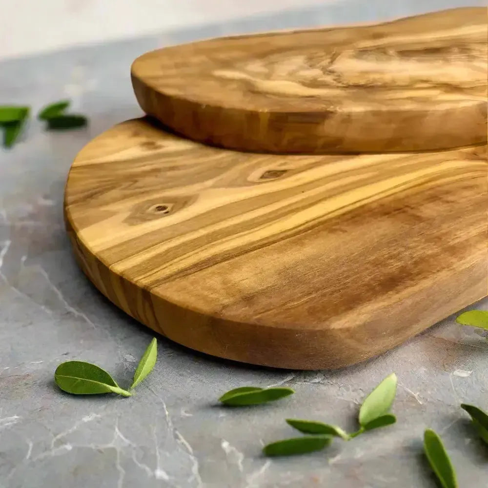 2er Set Olivenholz Schneidebrett