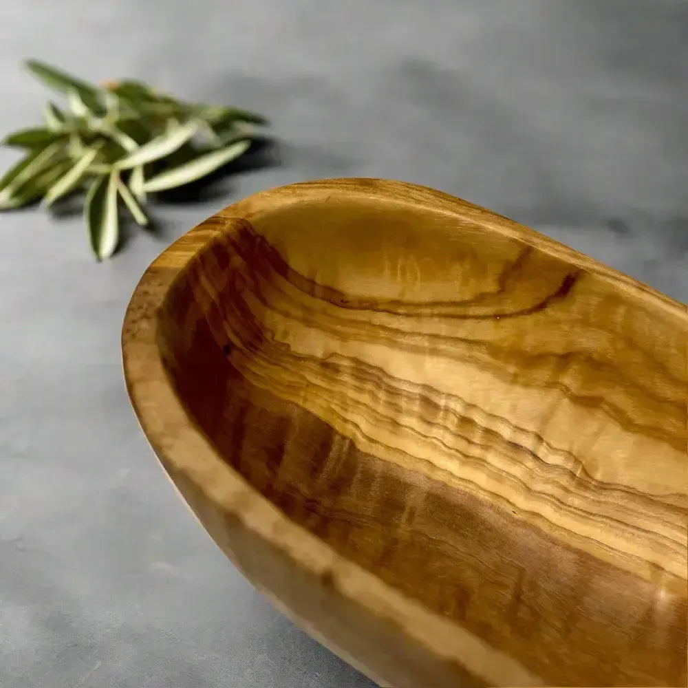 2er Set Olivenholz Tapas Schalen oval