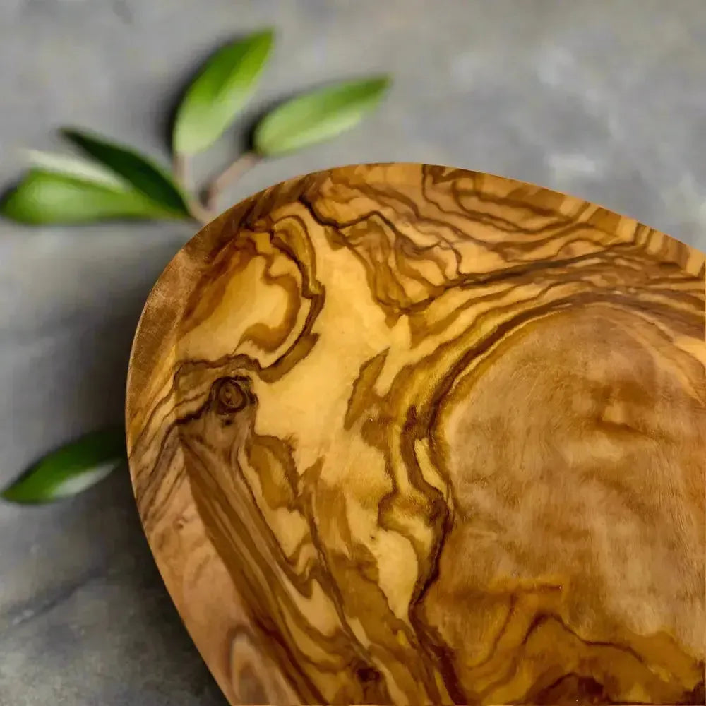 Olivenholz Tapas Schale oval flach