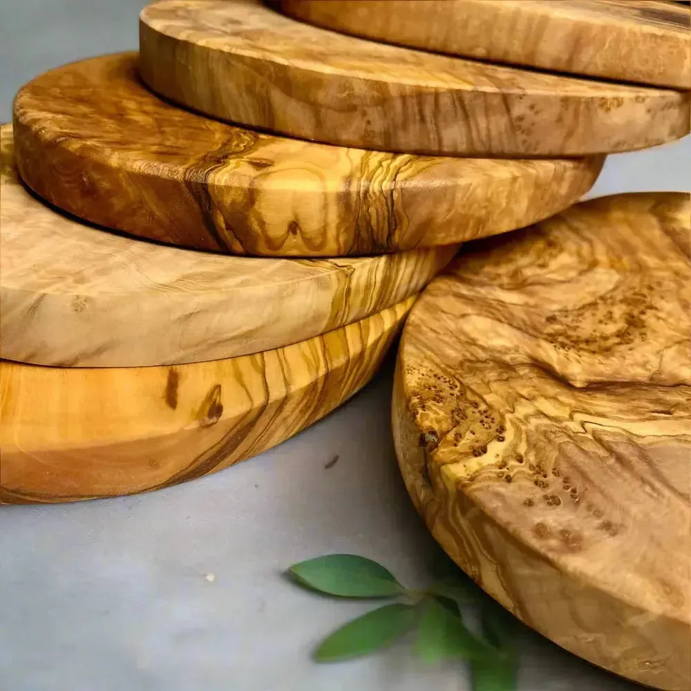 Olivenholz Frühstücksbrettchen oval