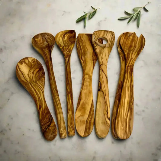 6er Set Olivenholz Küchenhelfer