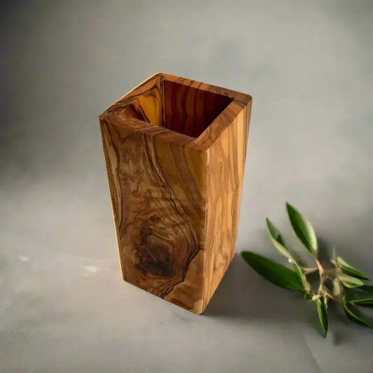 Olivenholz Kochutensilienbox rechteckig