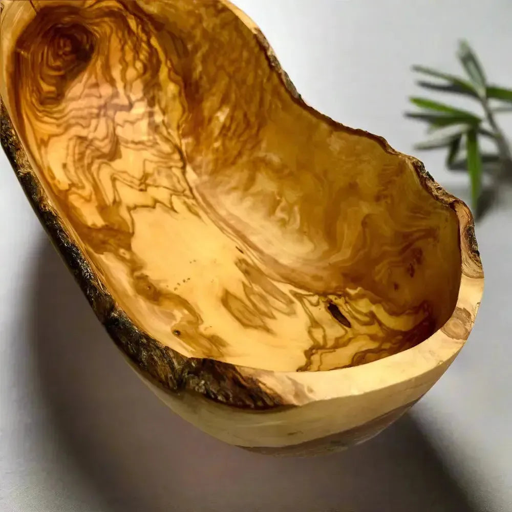 Olivenholz Obstschale oval