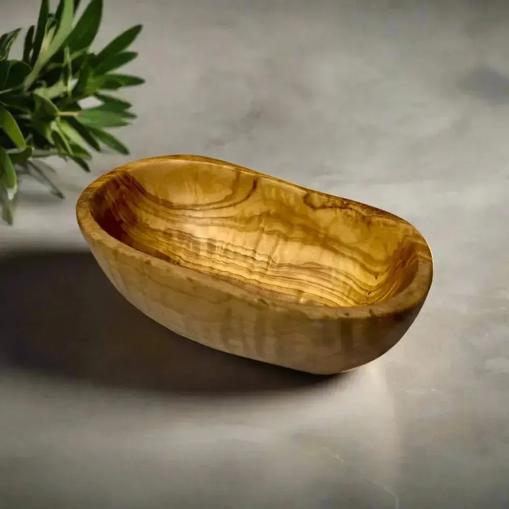 Olivenholz Tapas Schale oval