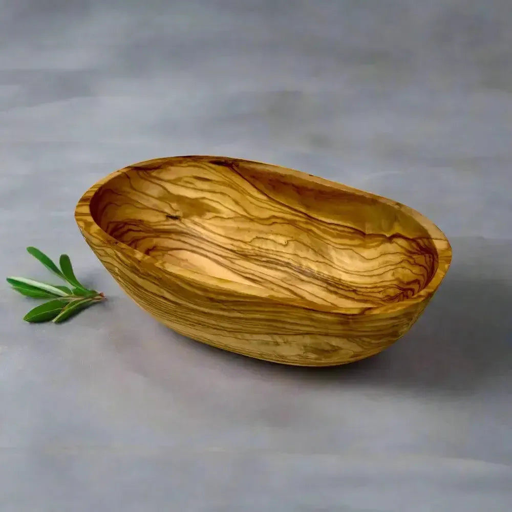 Olivenholz Tapas Schale oval