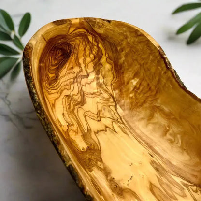 2er Set Olivenholz Obstschalen oval