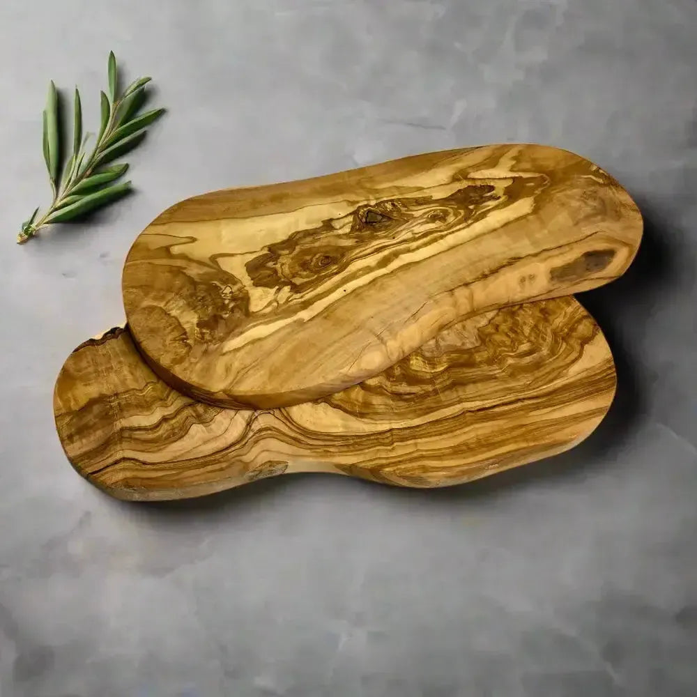 2er Set Olivenholz Schneidebrett