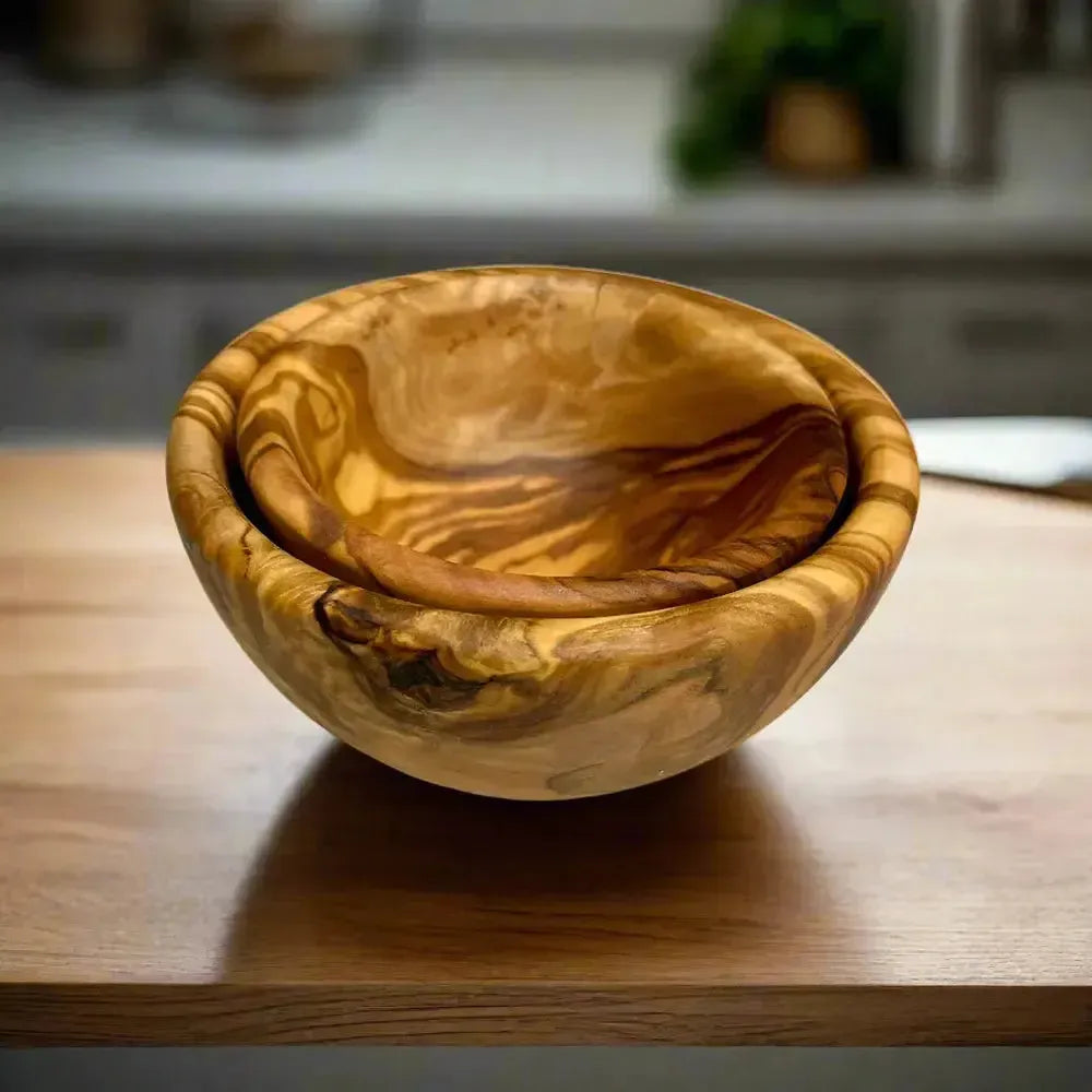 Olivenholz Tapas Schale rund