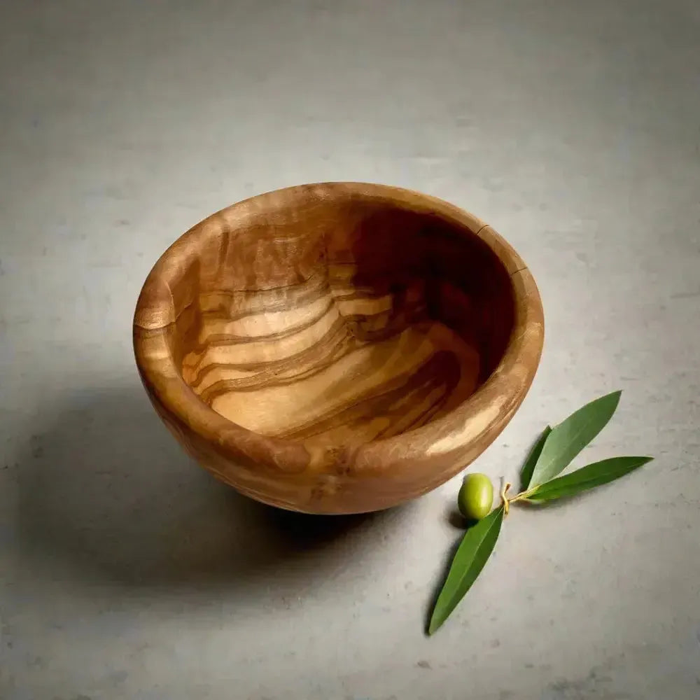 2er Set Olivenholz Tapas Schalen rund