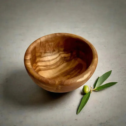 2er Set Olivenholz Tapas Schalen rund
