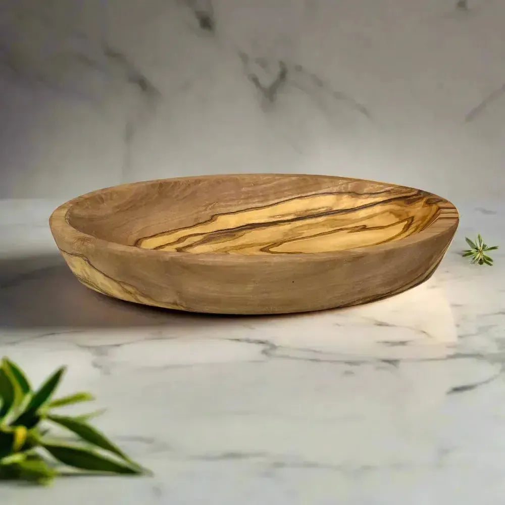 Olivenholz Tapas Schale oval flach