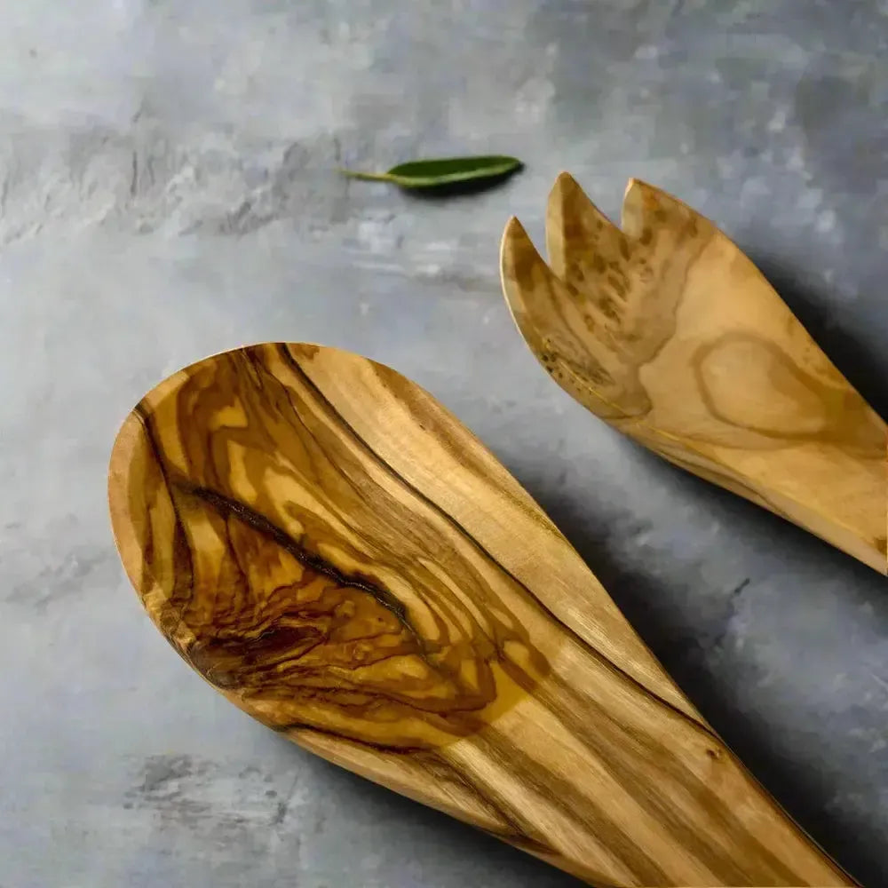 Olivenholz Salatbesteck