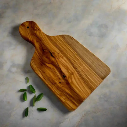 Olivenholz Schneidebrett rechteckig mit Griff