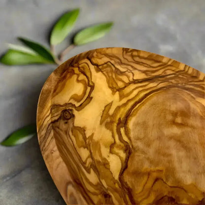 Olivenholz Tapas Schale oval flach
