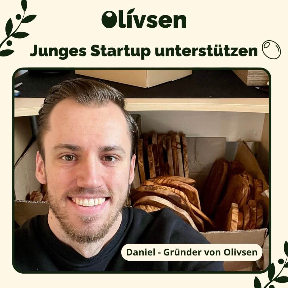 Olive wood breakfast board rectangular 