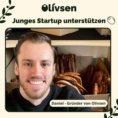 Olive wood breakfast board rectangular 